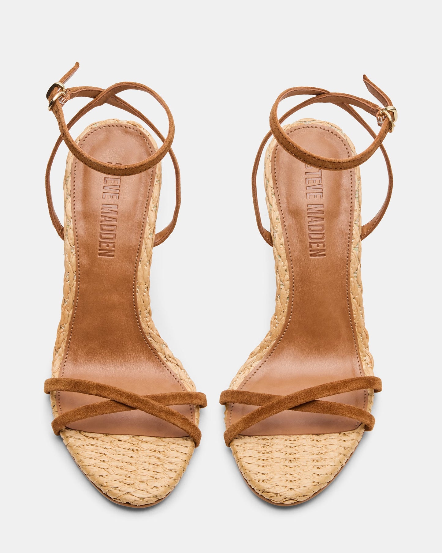 Steve Madden Steve Madden Strappy Raffia Heel with Ankle Strap