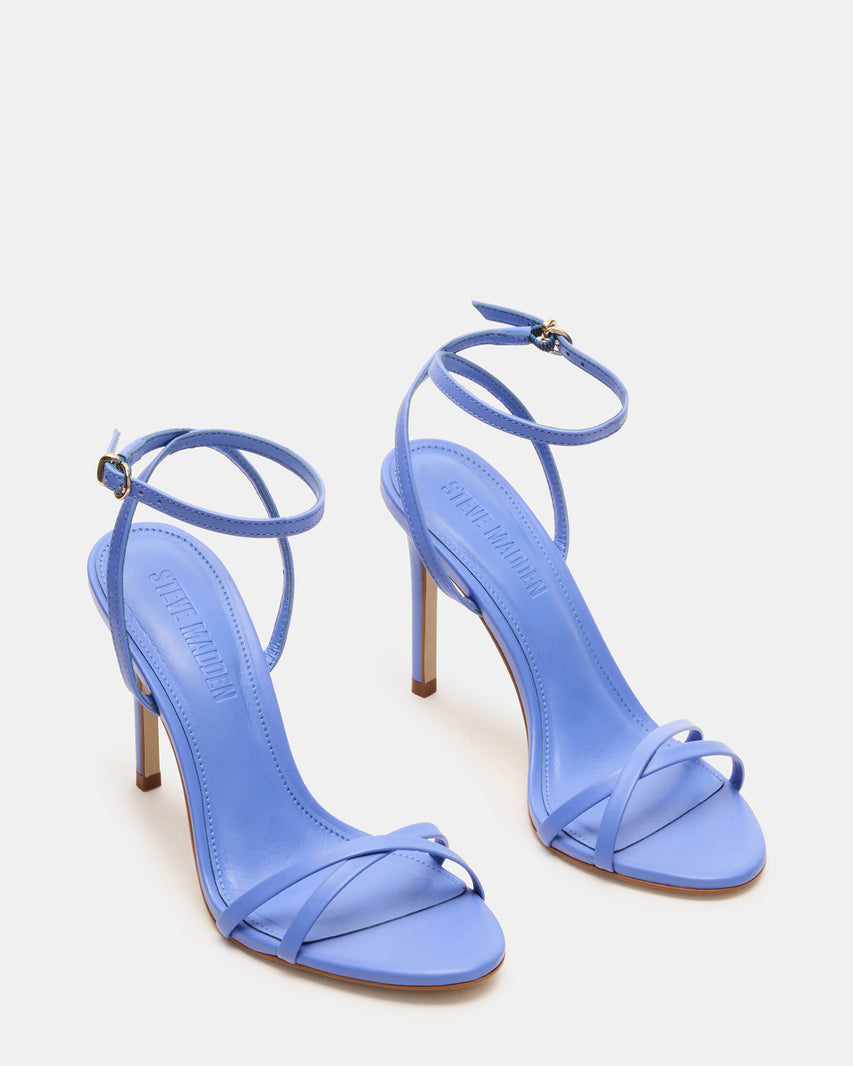 Steve Madden Leather Stiletto Dress Heels with Ankle Strap