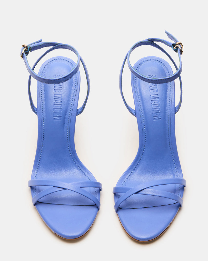 Steve Madden Leather Stiletto Dress Heels with Ankle Strap
