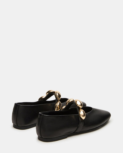 Steve Madden Slip On Loafers with Gold Link Strap
