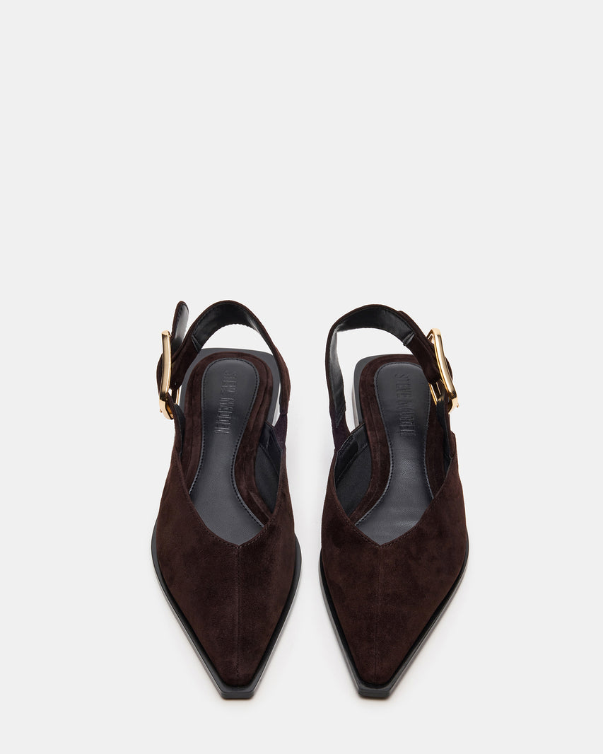 Steve Madden Suede Pointed Slingback Flat