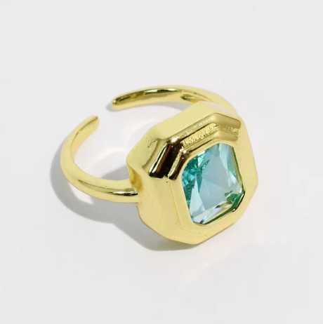 Treasure Jewels Garden Cushion Gem Ring
