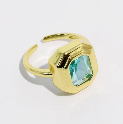 Treasure Jewels Garden Cushion Gem Ring
