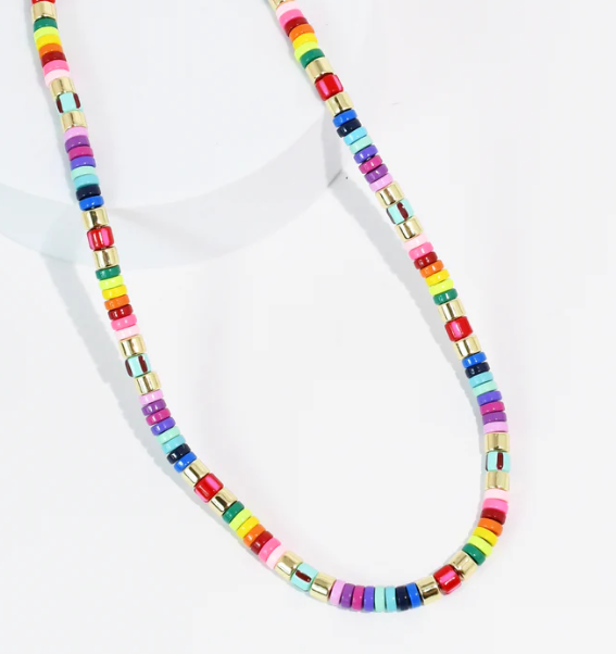 Treasure Jewels Rainbow Tile Necklace