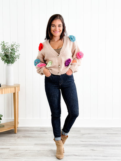 Judy Blue Dark and Twisted High Rise Dark Wash Classic Back Pocket Embroidery Skinny Jeans