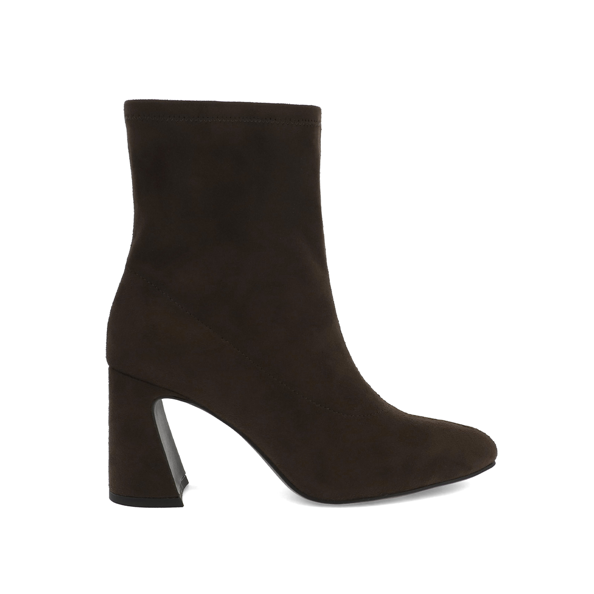 MIA Vegan Suede Block Heel Ankle Boot