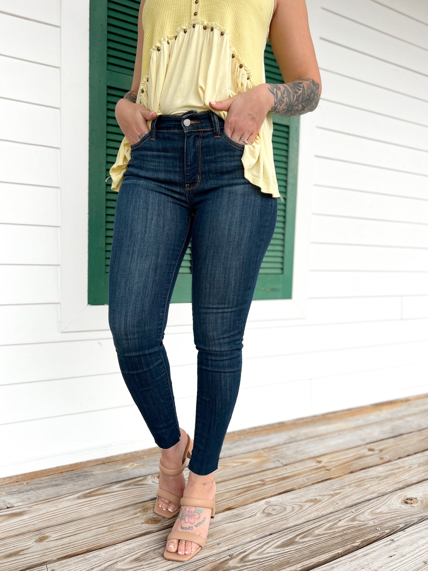 Judy Blue Hey Jude Non-Distressed Skinny Jeans