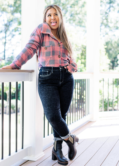 Judy Blue Tummy Control Suck it up Buttercup Dark Wash Skinny Jeans