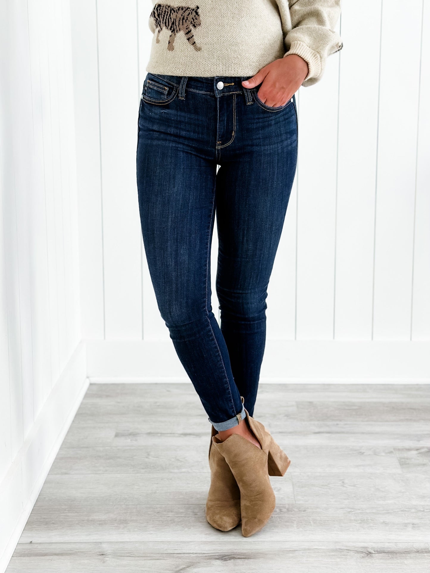 Judy Blue Hey Jude Non-Distressed Skinny Jeans