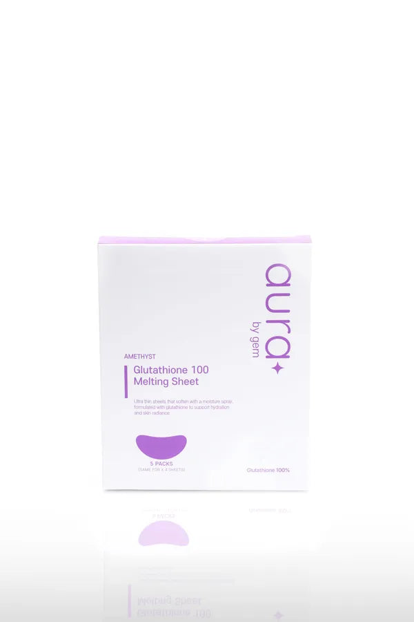 Aura by GEM Glutathione 100 Melting Sheet *Final Sale* Freckled Poppy Aura by GEM Glutathione 100 Melting Sheet *Final Sale* Freckled Poppy