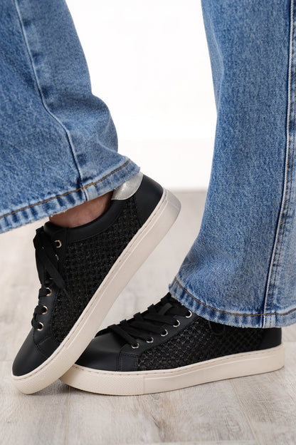 Corky's "Keep Scrolling" Stitched Pattern Sneaker