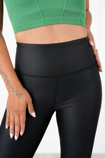 RESTOCK! PLUS/REG PEBBLE LEGGINGS THE BEST!!!!!!! Black Foil Scale Leggings