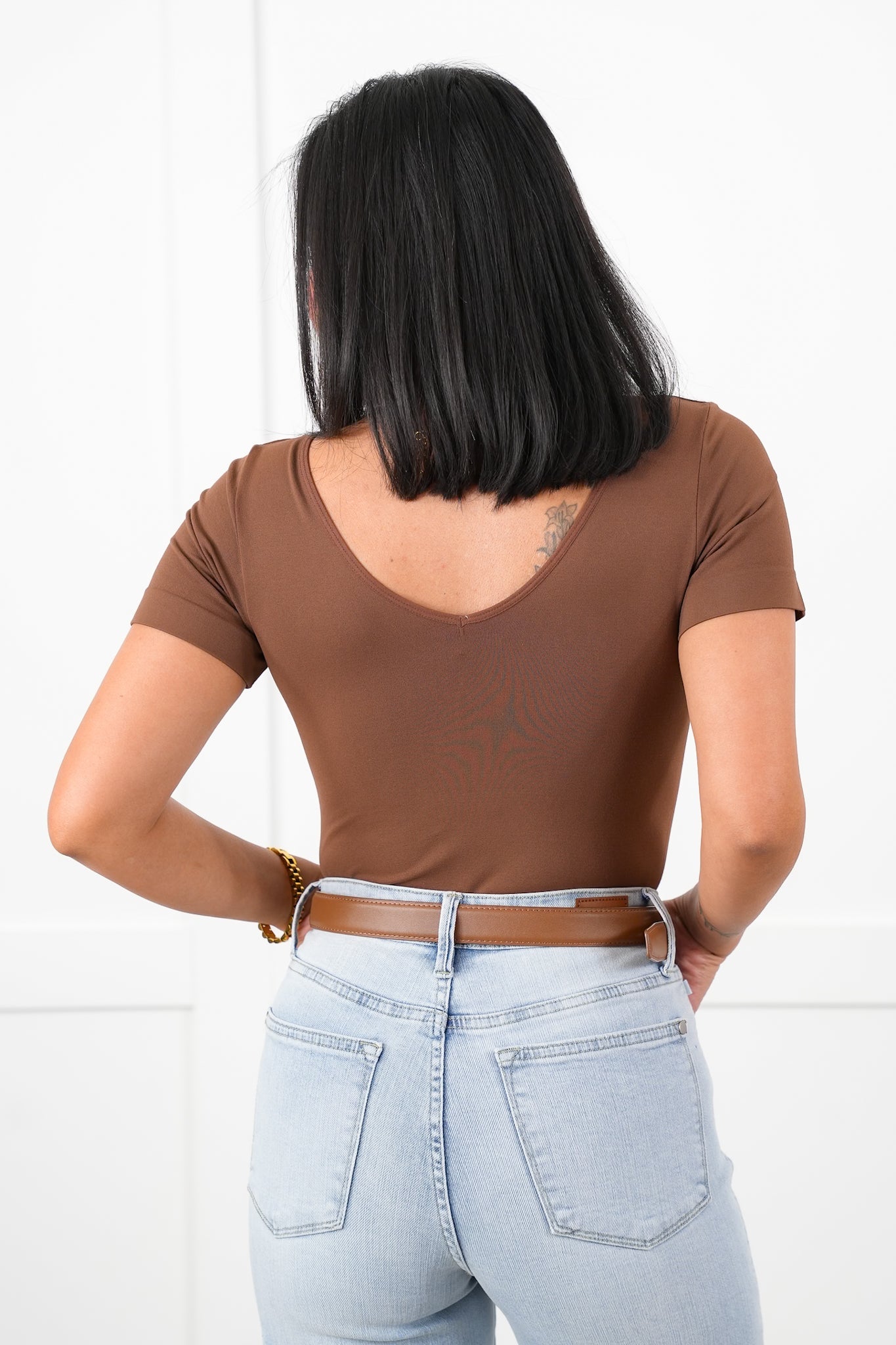 Door Buster! Plus/Reg Solid Short Sleeve Reversible Bodysuit