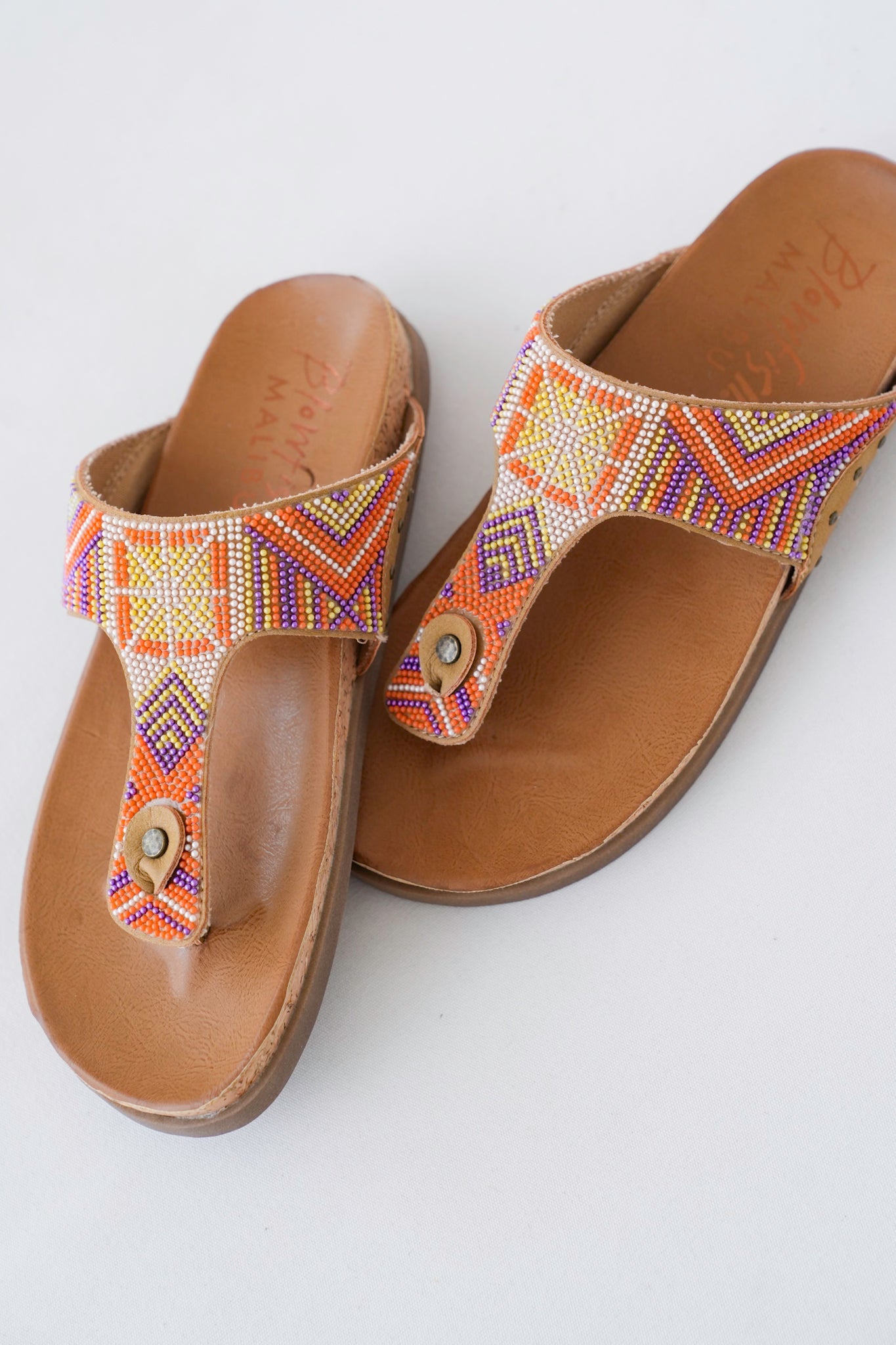 Blowfish Beaded Boho Cork Sandals