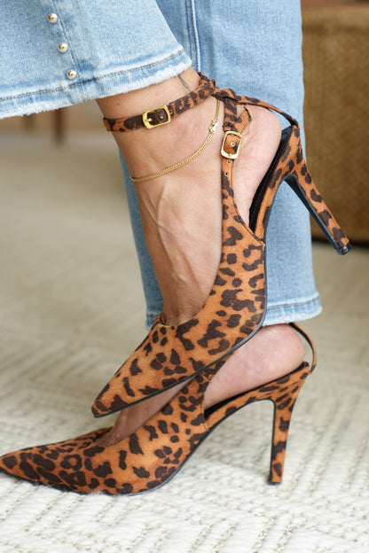 Elegant Pointed Toe High Heel with Ankle Strap