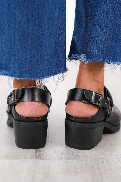 Blowfish Western Style Braided Strap Mule