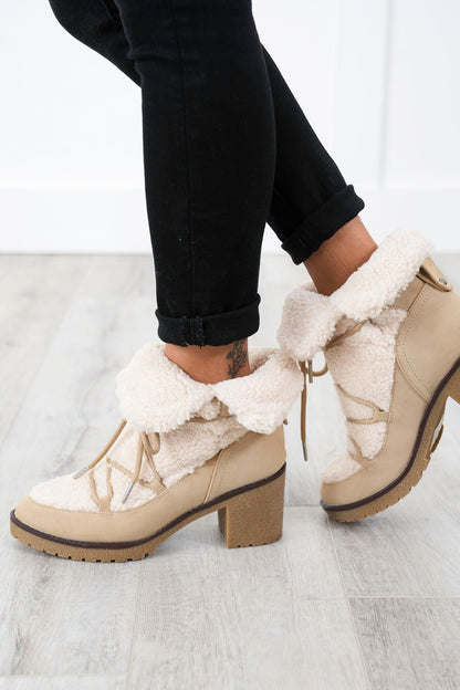 MIA Chic Ankle Boot with Sherpa Lining