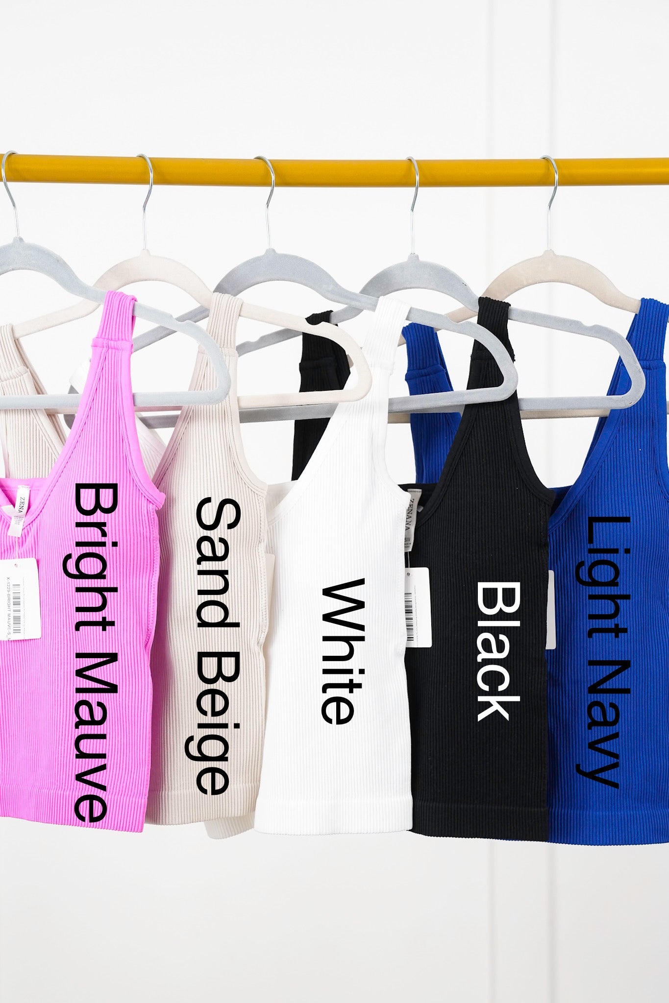 Door Buster! Zenana Ribbed Seamless Bra Padded Tank Top