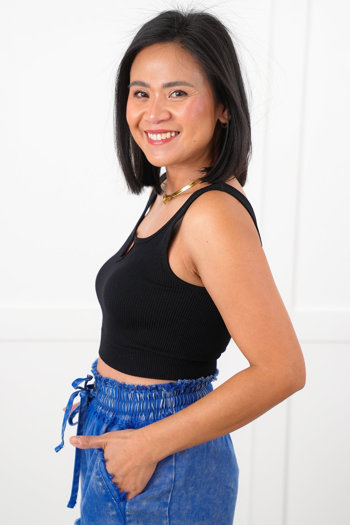 Door Buster! Zenana Split Bra Tank Top