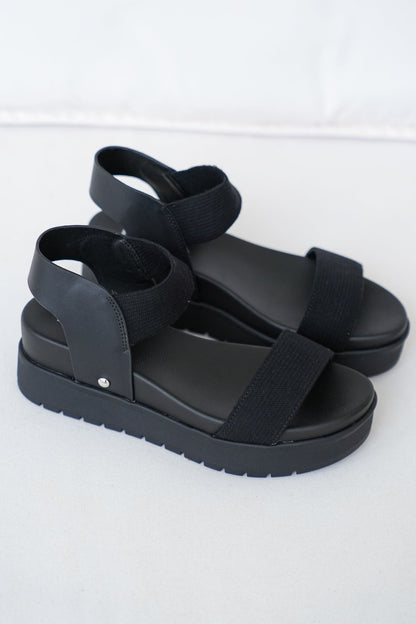 MIA Platform Sandal with Elastic Strap