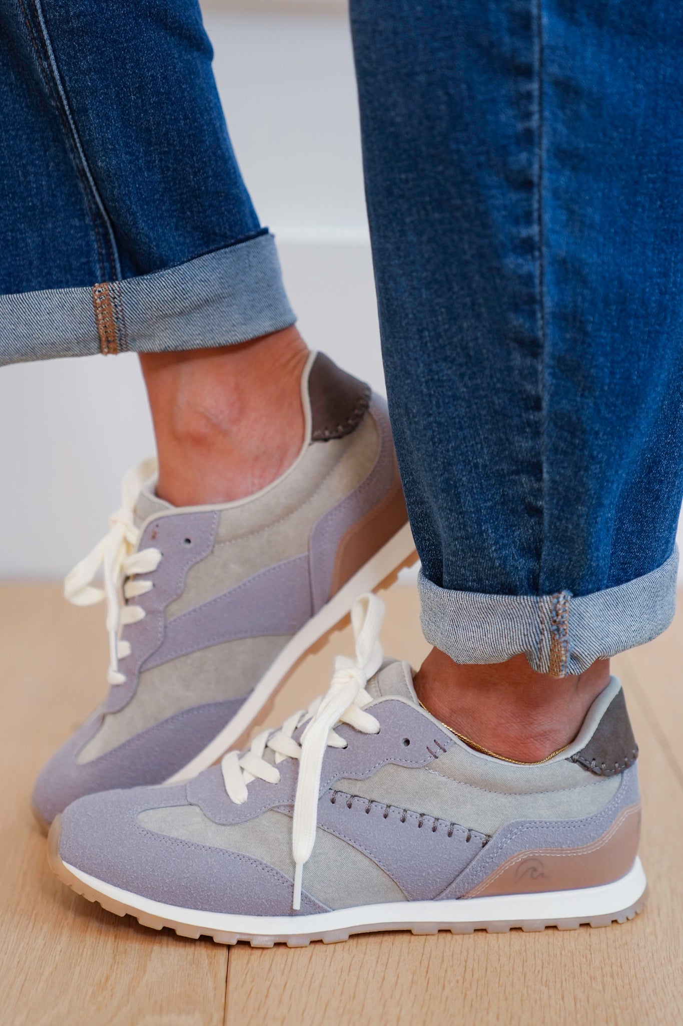 Blowfish Suede Accent Lace Up Sneakers