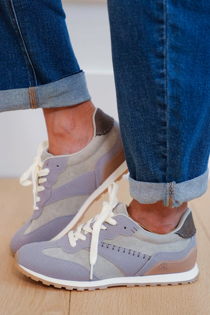 Blowfish Suede Accent Lace Up Sneakers