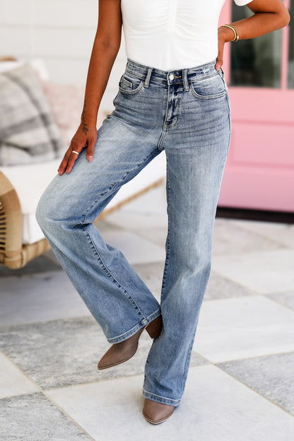 Judy Blue Total Obsession High Rise Straight Leg Jeans