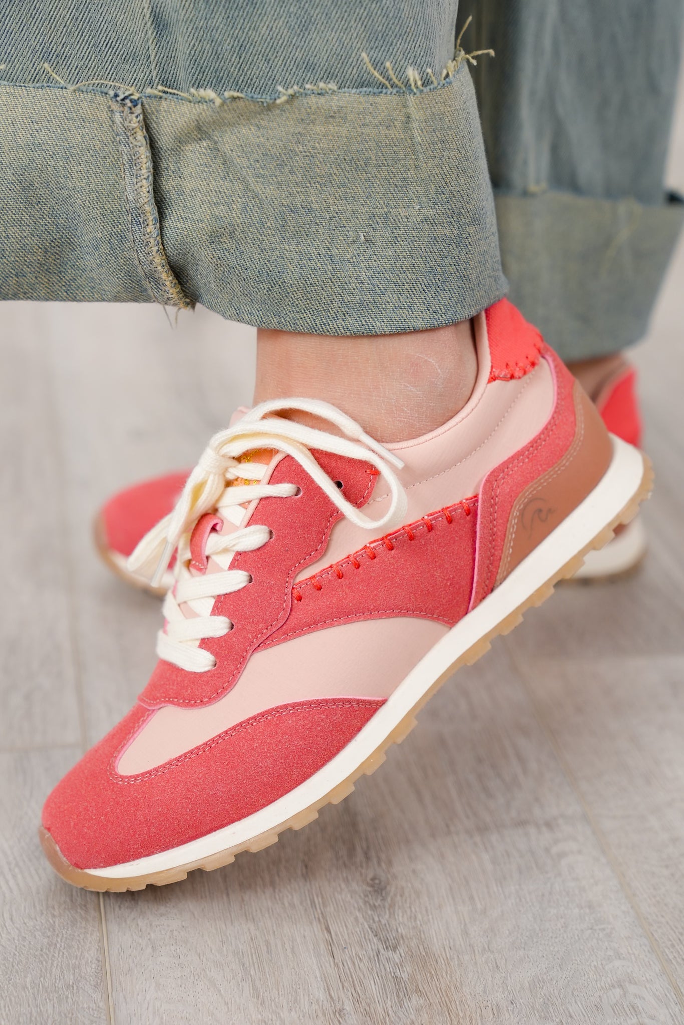 Blowfish Suede Accent Lace Up Sneakers