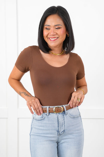 Door Buster! Plus/Reg Solid Short Sleeve Reversible Bodysuit