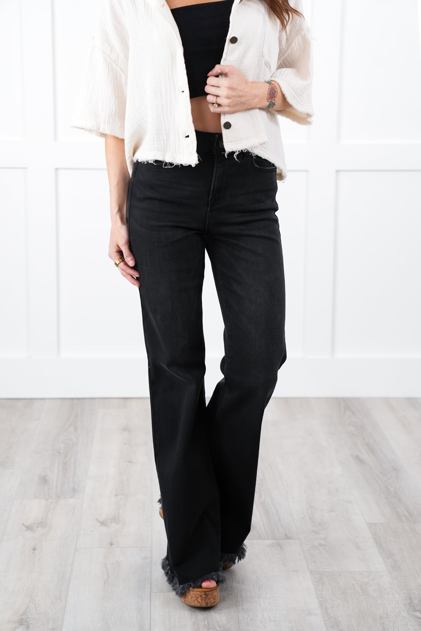 Door Buster! Zenana High Rise Bell Bottom Jeans