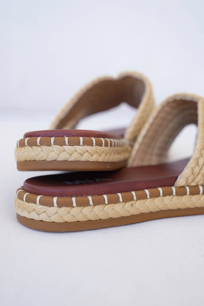 MIA Braided Raffia Slide Sandal