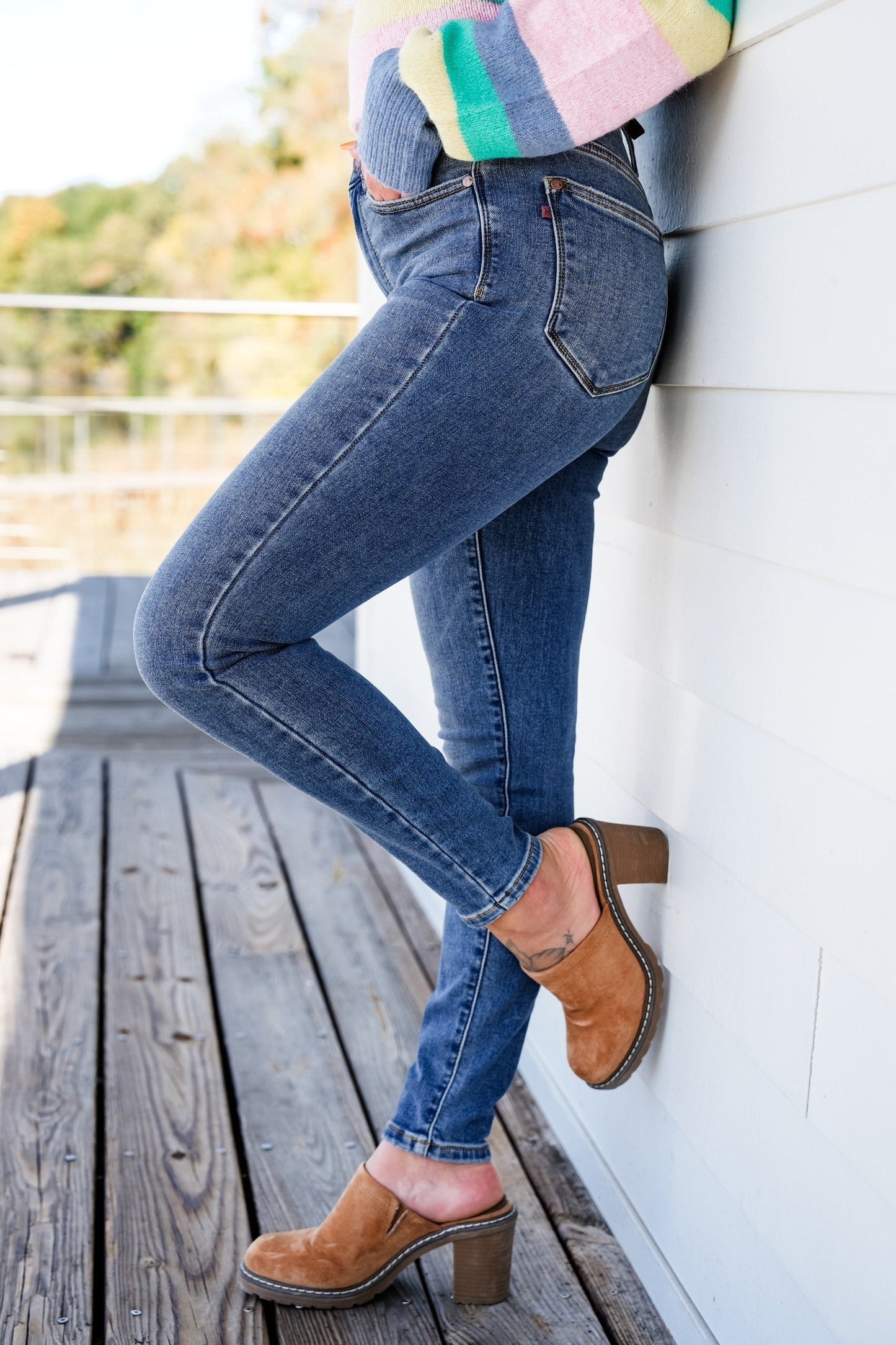 Judy Blue Baby It's Cold Outside Classic Thermal Skinny Jeans