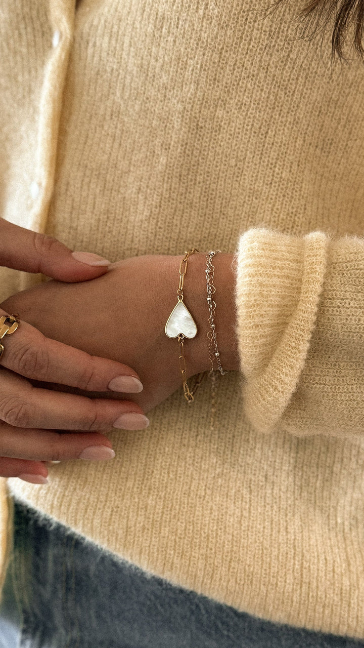 Restock! Raising Surfers The RS Shell Heart Bracelet
