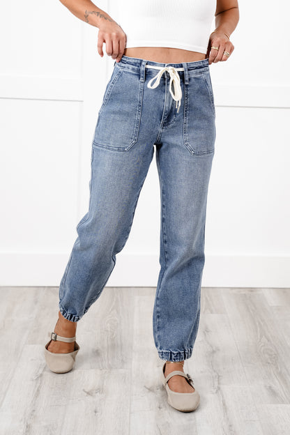 Judy Blue High Rise Medium Wash Joggers