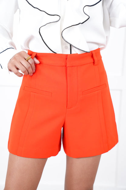 Restock! Basic Dressy High Waist Shorts with Front Pockets
