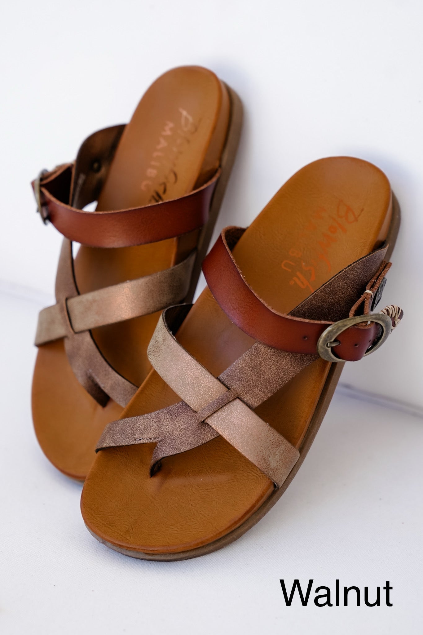 Blowfish Strappy Sandals with Adjustable Buckle Accent