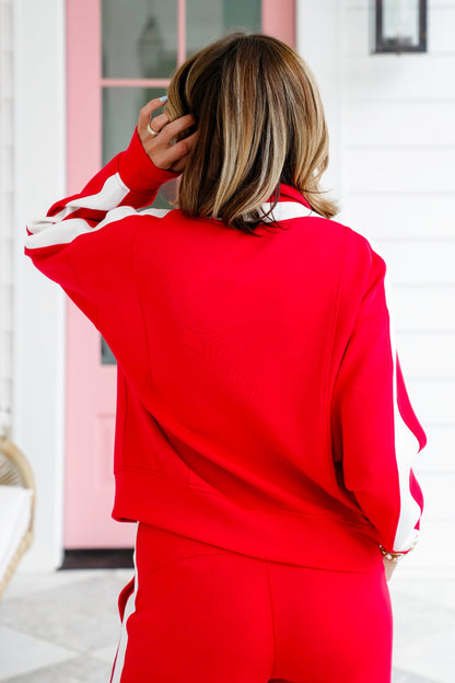 Scuba Long Sleeve Zip Up Jacket with Pockets