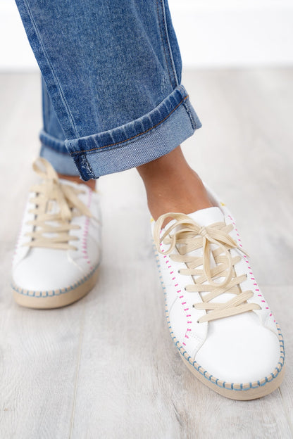 Corky's "Friend Zone" Vibrant Stitched Sneakers