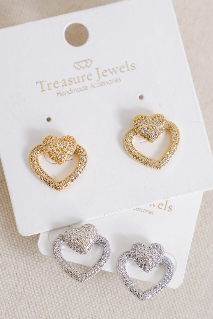 Treasure Jewels Open Heart Stud