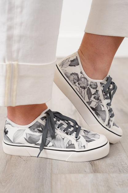 Corky's "Waiting List" Floral Canvas Platform Sneaker