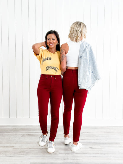 Judy Blue Scarlet Letter High Rise Tummy Control Skinny Jeans