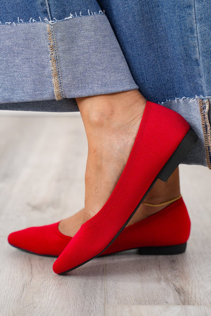 MIA Textured Knit Ballet Flat