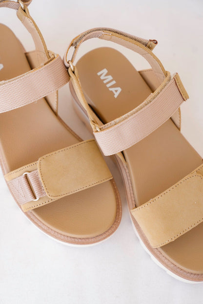 MIA Stylish Platform Sandal with Adjustable Velcro Straps