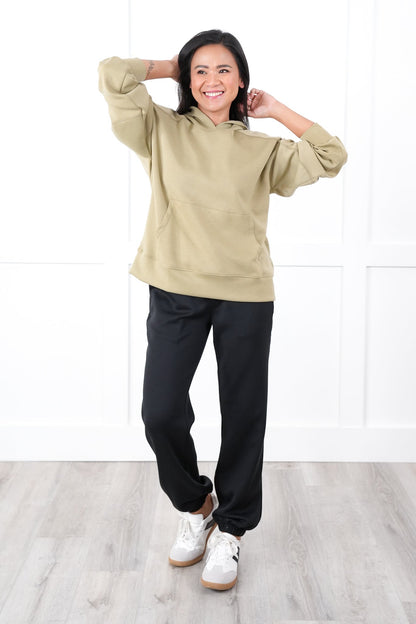 Door Buster! Plus/Reg Long Sleeve Pullover Hoodie with Kangaroo Pocket