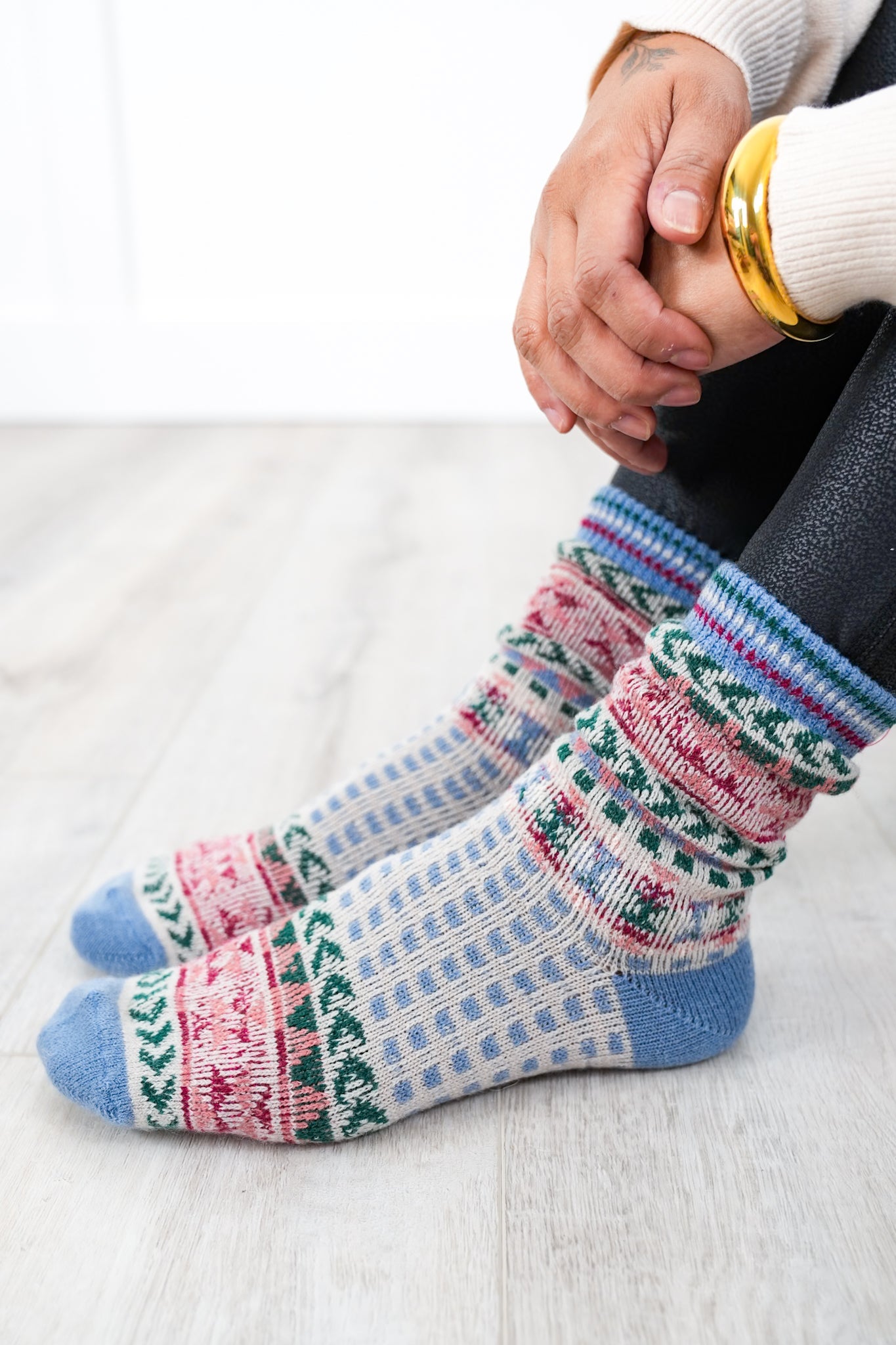 Restock! Geometric Graphic Crew Socks