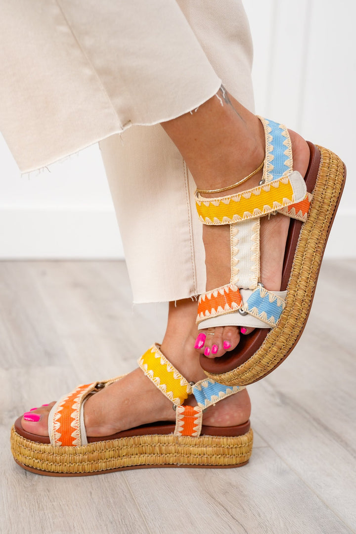 MIA Chic Woven Platform Sandal