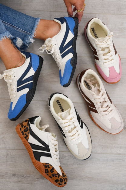 Contrast Design Athletic Sneakers