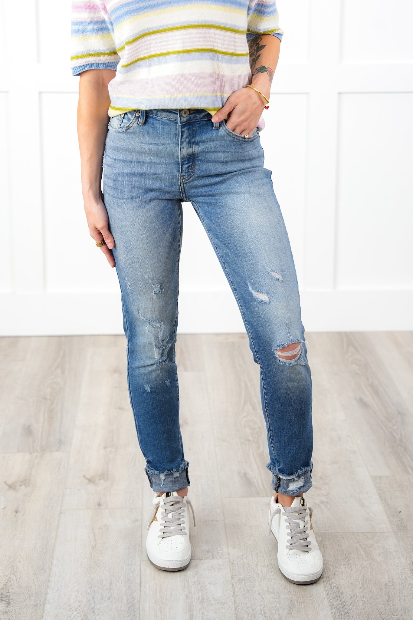 Kancan High Rise Medium Wash Classic Skinny