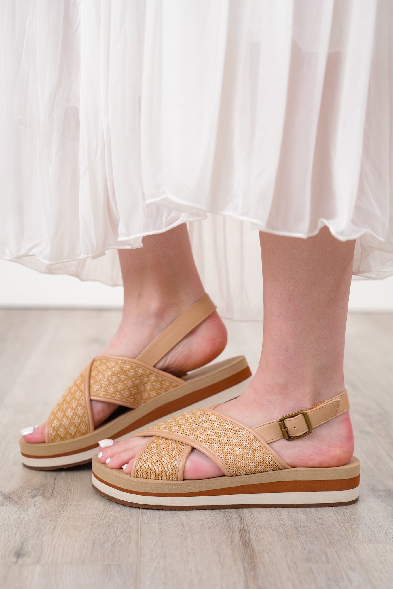 Yellow Box "Mariane" Elegant Slingback Sandals