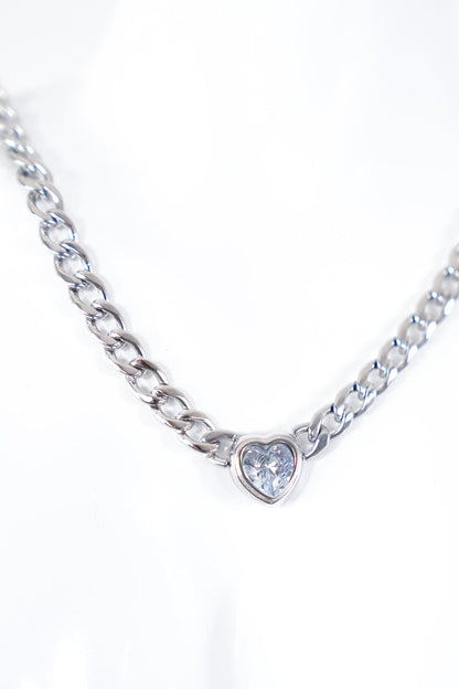 Lauren Kenzie Silver Heart Necklace